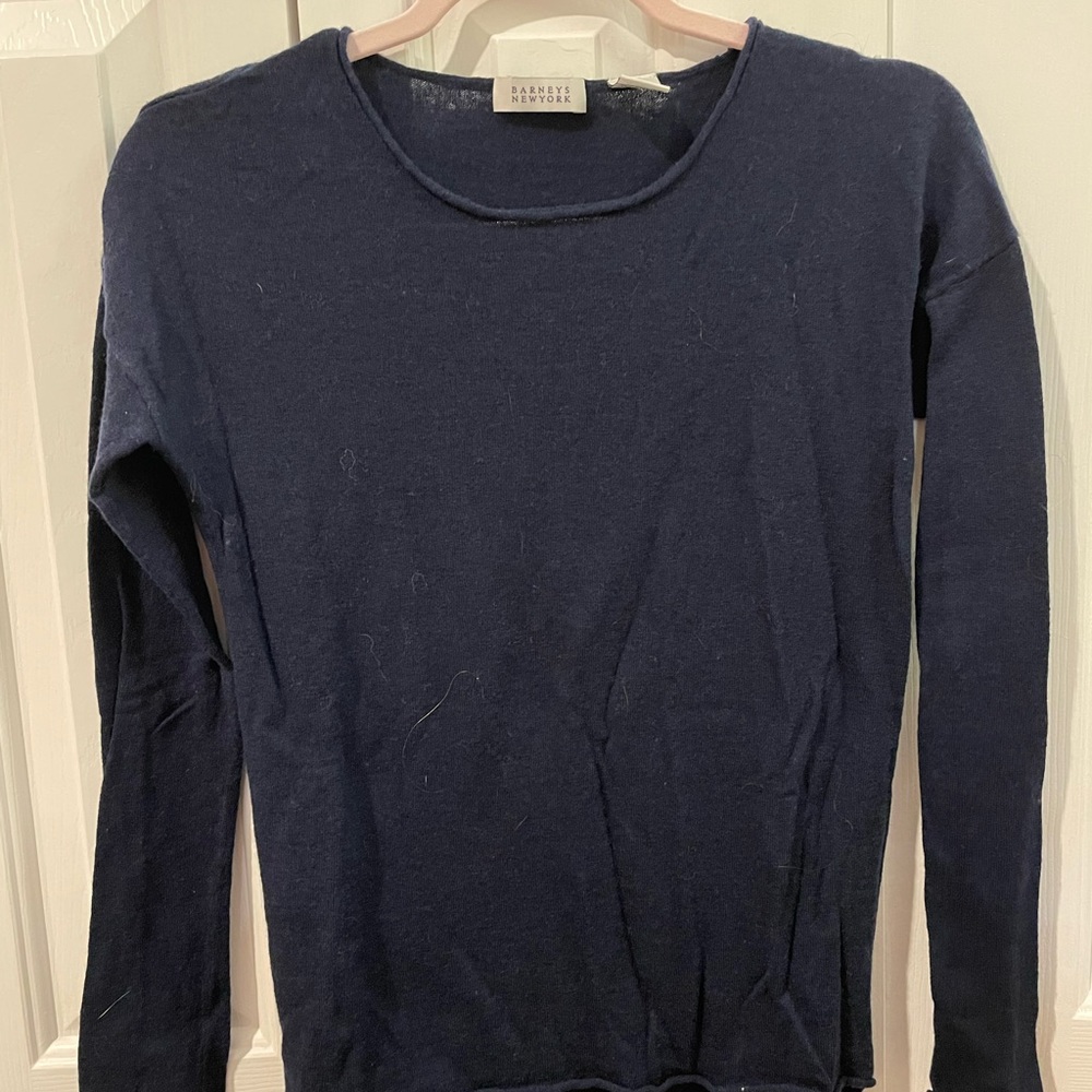 Navy Barney’s cashmere